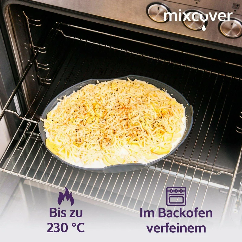 B-Ware: mixcover Dampfgarform Silikonform Auflaufform kompatibel mit Thermomix Zubehör für Varoma Einlegeboden - Zubehör für TM5 TM6 TM31 TM Friend, ganz
