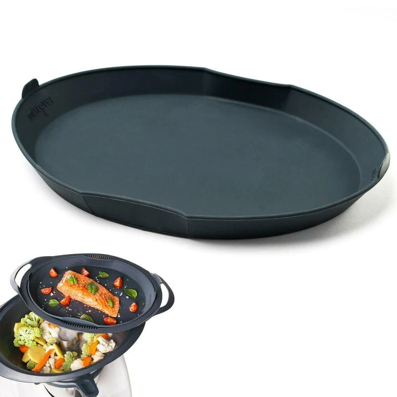 B-Ware: mixcover Dampfgarform Silikonform Auflaufform kompatibel mit Thermomix Zubehör für Varoma Einlegeboden - Zubehör für TM5 TM6 TM31 TM Friend, ganz