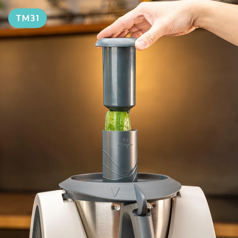 B-Ware: Spiralschneider Gemüsenudeln schneiden kompatibel mit Thermomix TM31