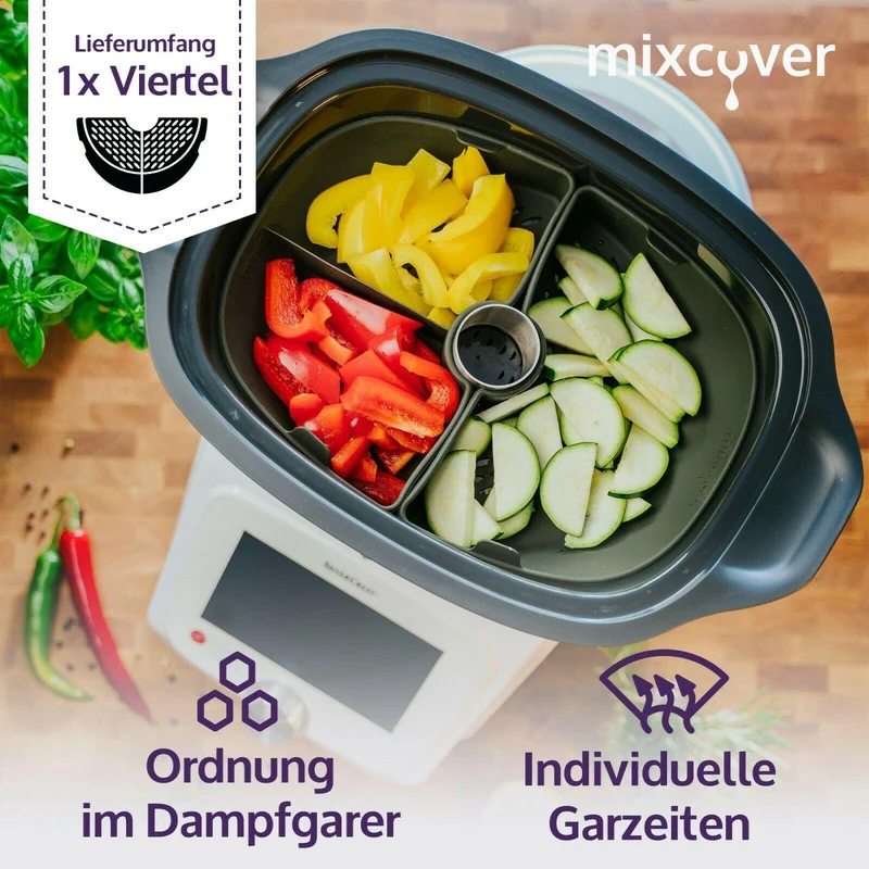 B-Ware: Garraumteiler (VIERTEL) für Monsieur Cuisine Connect & Smart Dampfgarraum