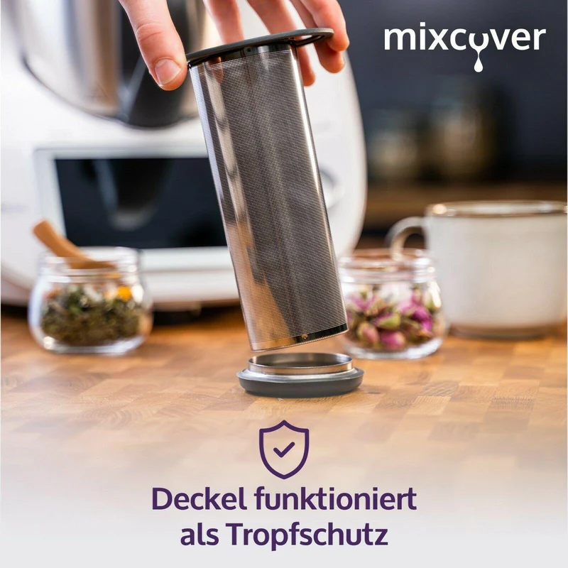 B-Ware: Edelstahl Teesieb passend für Thermomix in Verbindung mit Messerersatz