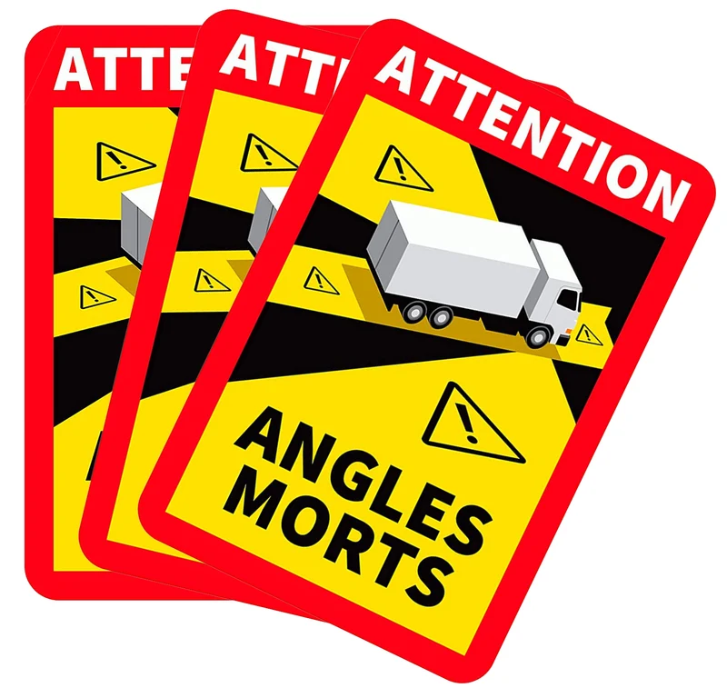 EXE-Hook Angles Morts Schilder Wiederverwendbar 3er Set