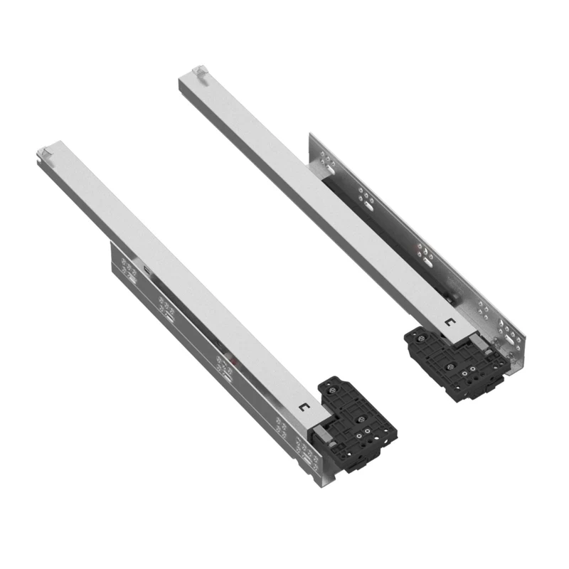 Soft-Close Unterflurführungen Schubladenschienen, Vollauszug 250mm - 600mm