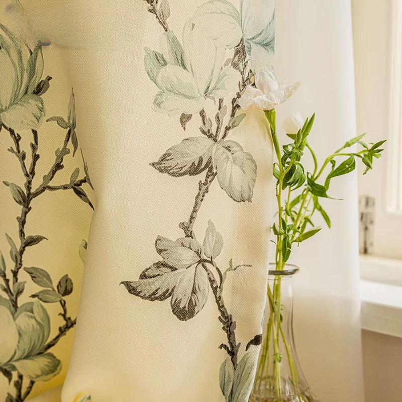Gelber Vintage Vorhang