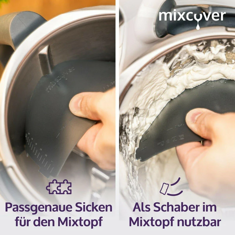 B-Ware: Garkorbteiler für Thermomix TM6 TM5 TM31, Mixtopf-Schaber