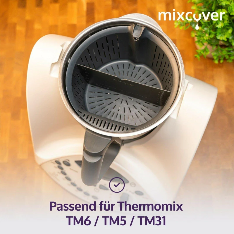 B-Ware: Garkorbteiler für Thermomix TM6 TM5 TM31, Mixtopf-Schaber