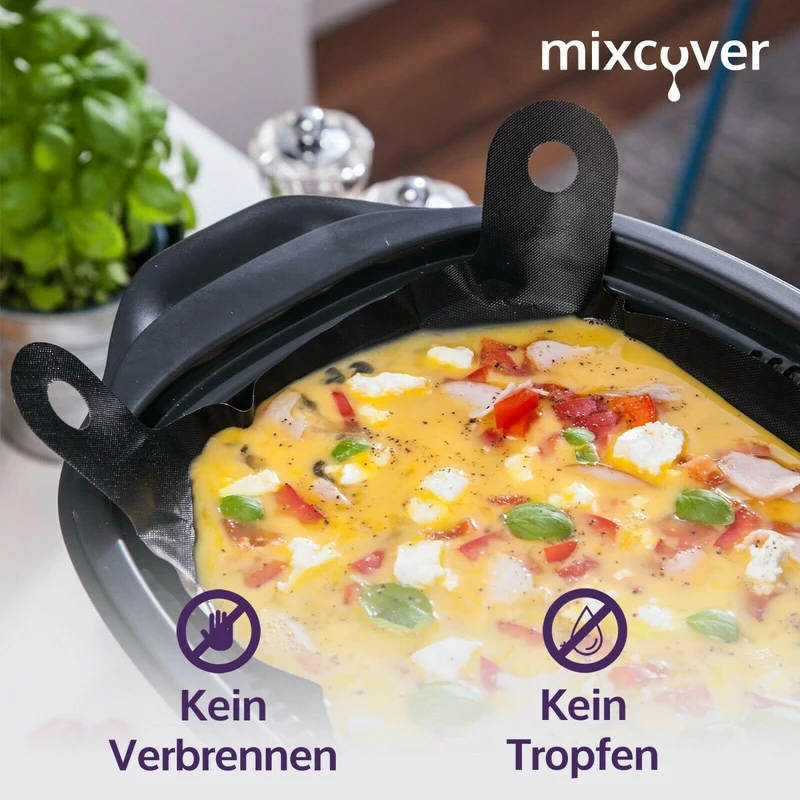 B-Ware: mixcover Dauerbackfolie - Backpapier, Tropfschutz für Monsieur Cuisine Connect, Edition Plus und MCS Einlegeboden, Monsieur Cuisine Zubehör