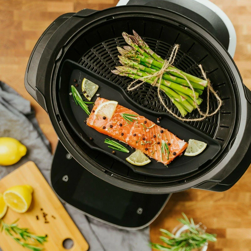 B-Ware: Dampfgarform Silikonform Auflaufform Halb für Bosch Cookit Dampfgarraum