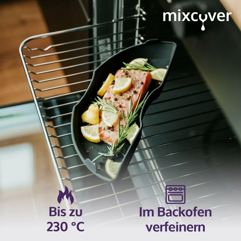 B-Ware: Dampfgarform Silikonform Auflaufform Halb für Bosch Cookit Dampfgarraum