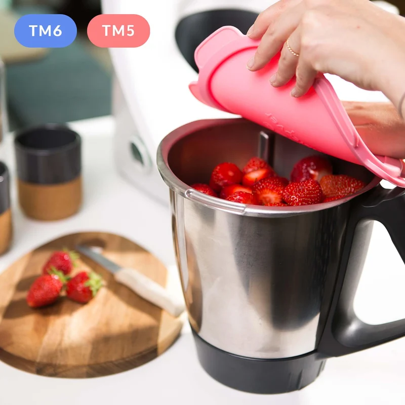 B-Ware: Silikon Deckel wasser- & geruchsdicht für Thermomix TM5 TM6 Friend Pink