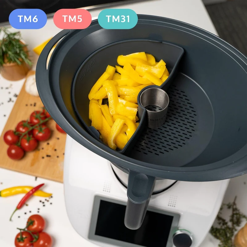 B-Ware: Garraumteiler (HALB) für Thermomix TM6 TM5 TM31 Varoma Dampfgarraum