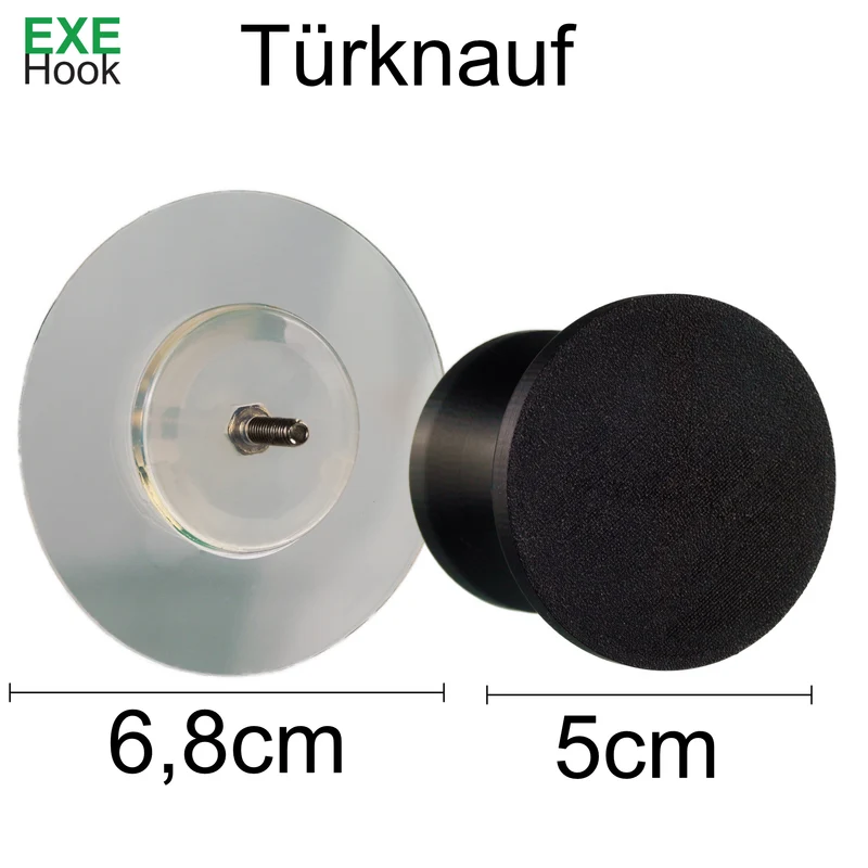 EXE-Hook Türknauf für Möbel und Balkontüren einzeln