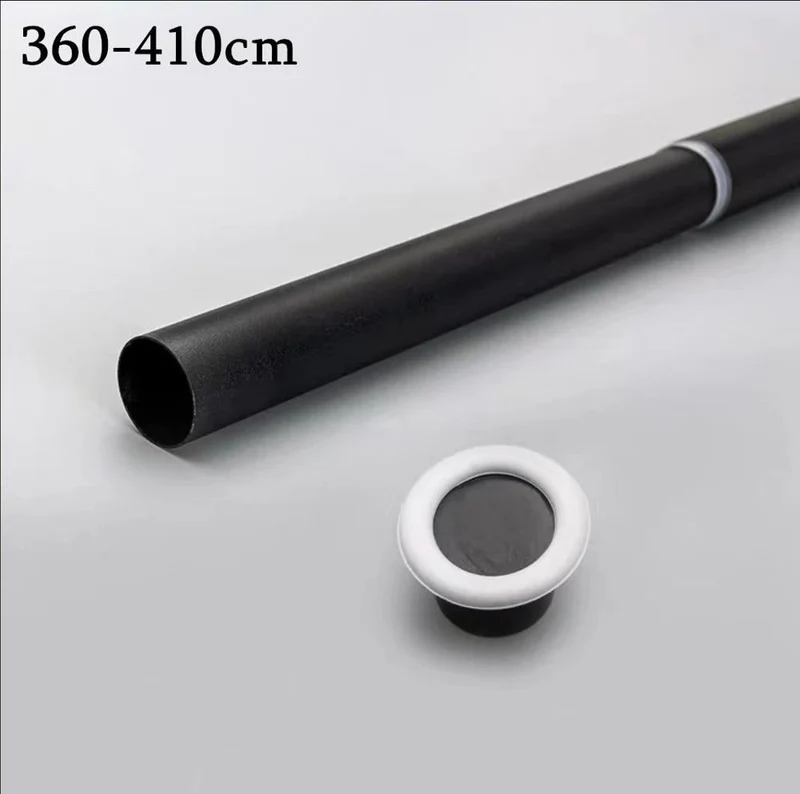 Ausziehbare Stange, lange Länge (70 cm–410 cm).
