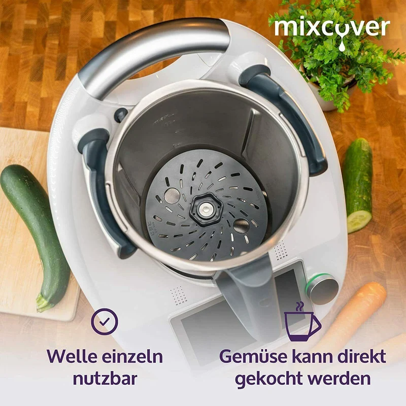 B-Ware: Spiralschneider Gemüsenudeln schneiden kompatibel mit Thermomix TM6 TM5