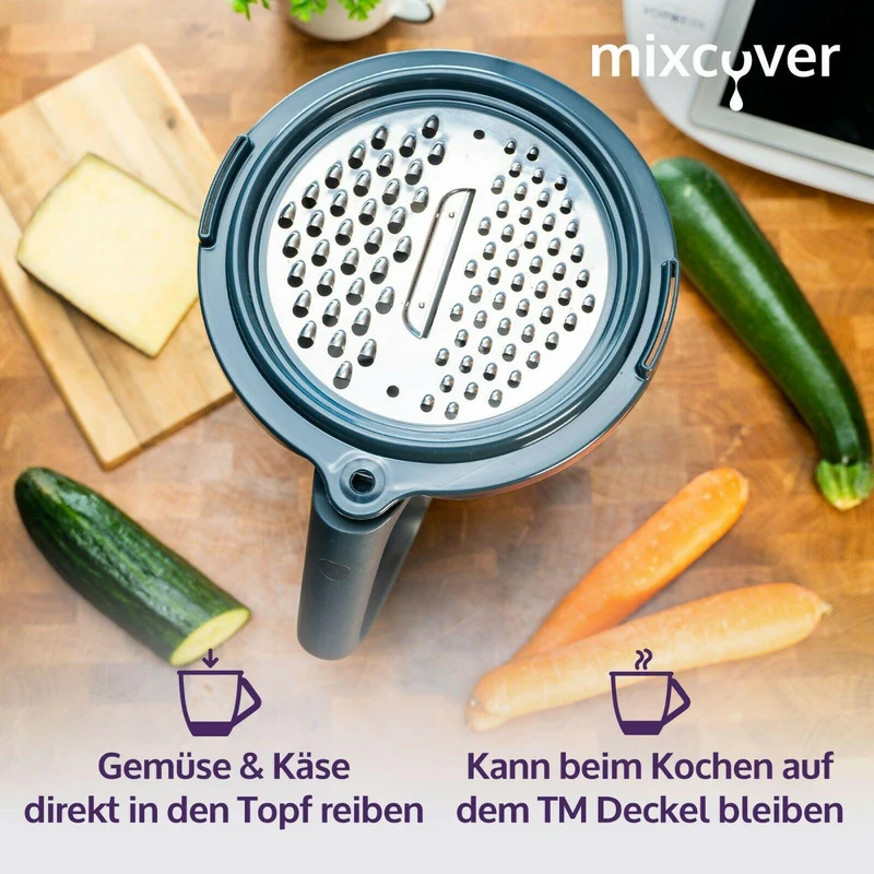 B-Ware: mixcover Gemüse, Obst und Käsereibe für den Thermomix TM6 und TM5, Thermomix