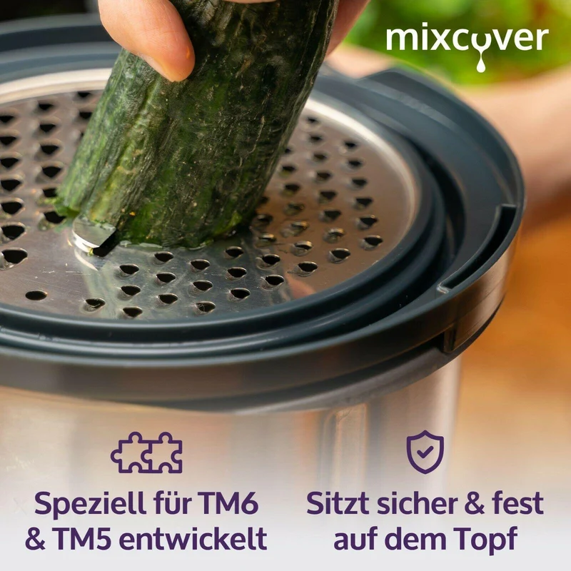B-Ware: mixcover Gemüse, Obst und Käsereibe für den Thermomix TM6 und TM5, Thermomix