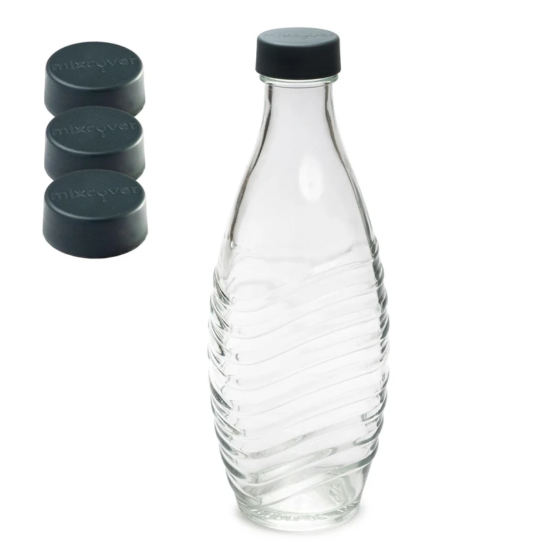 B-Ware: Ersatzdeckel passend für SodaStream Crystal & Penguin Glasflasche 3er Set