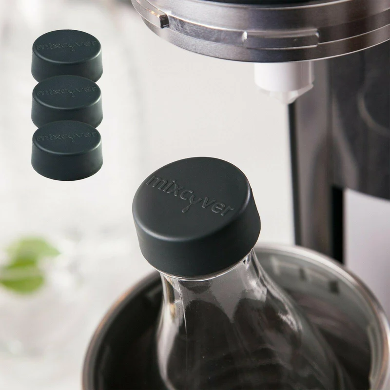 B-Ware: Ersatzdeckel passend für SodaStream Crystal & Penguin Glasflasche 3er Set