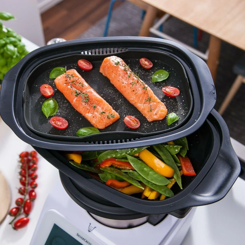 B-Ware: Dampfgarform Silikonform Auflaufform Monsieur Cuisine Connect & Smart