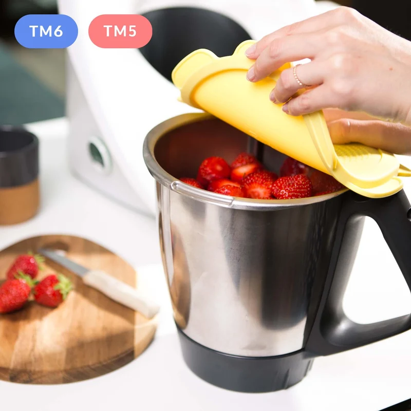 B-Ware: Silikon Deckel wasser- & geruchsdicht für Thermomix TM5 TM6 Friend Gelb