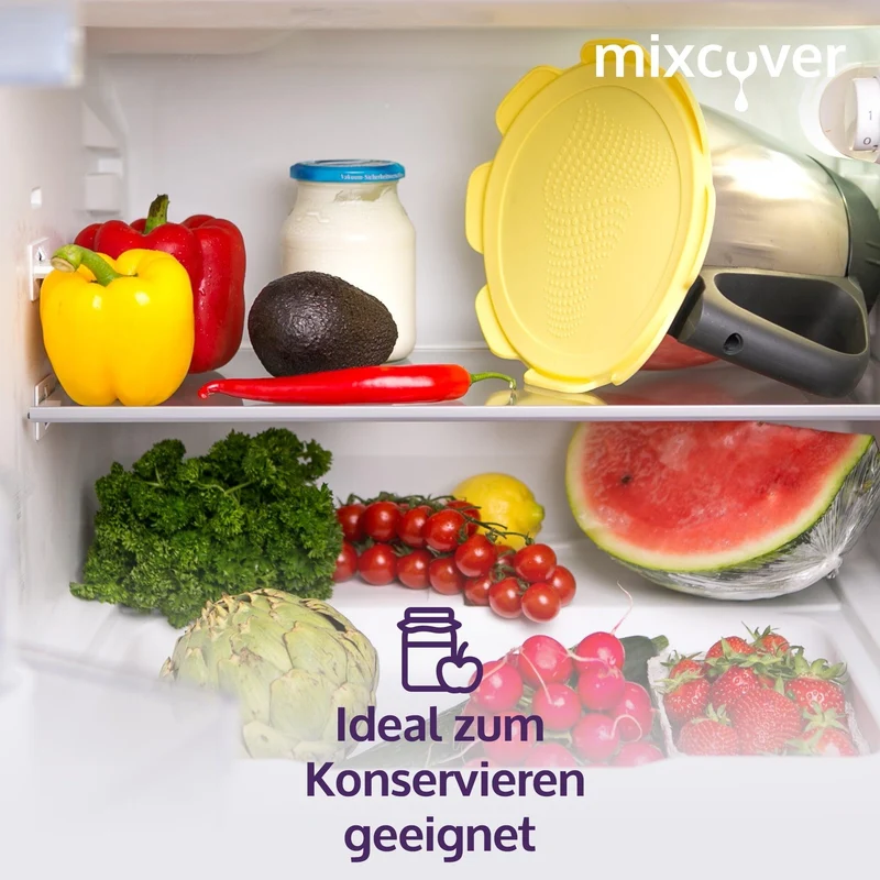 B-Ware: Silikon Deckel wasser- & geruchsdicht für Thermomix TM5 TM6 Friend Gelb