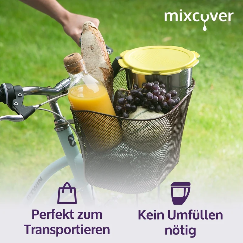 B-Ware: Silikon Deckel wasser- & geruchsdicht für Thermomix TM5 TM6 Friend Gelb