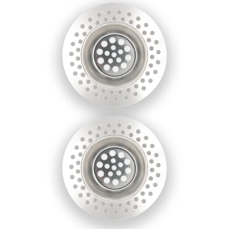 2x Abflusssieb Abfluss Sieb Abflussschutz Spülbecken Spüle Dusche Badewanne Set