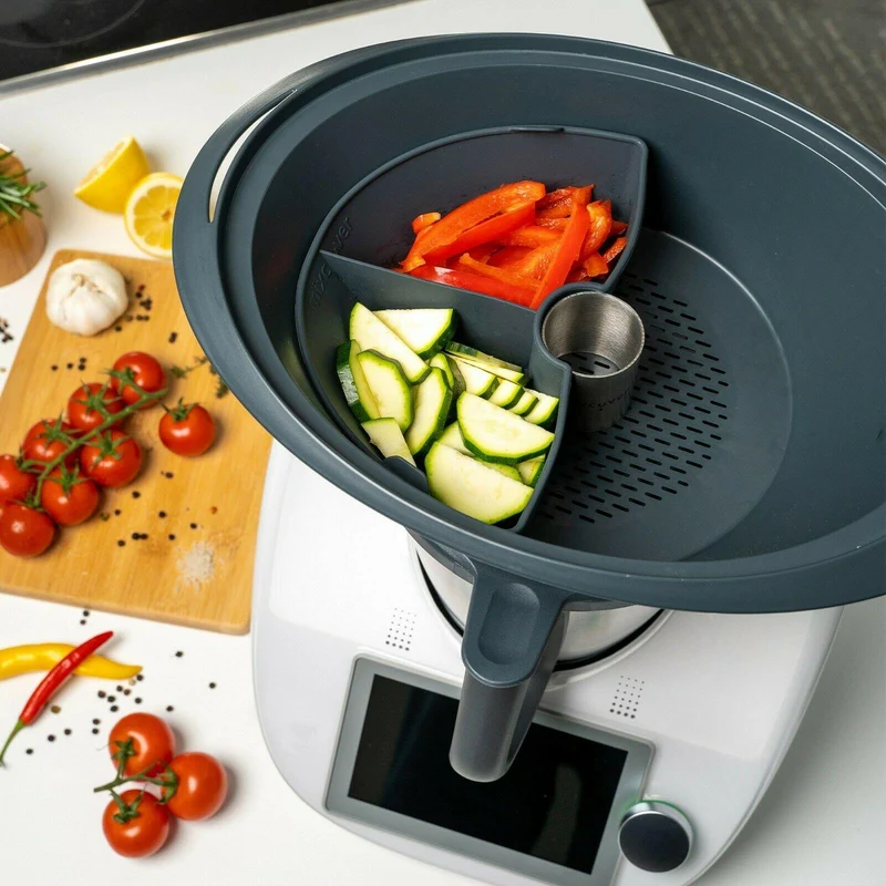 B-Ware: Garraumteiler (VIERTEL) für Thermomix TM6 TM5 TM31 Varoma Dampfgarraum