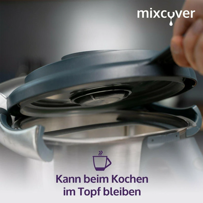 B-Ware: mixcover Deckelhalter und Abstreifhilfe kompatibel mit Vorwerk Thermomix TM6 TM5 TM31