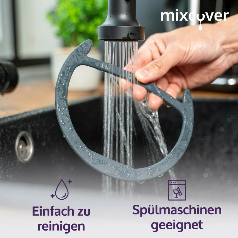 B-Ware: mixcover Deckelhalter und Abstreifhilfe kompatibel mit Vorwerk Thermomix TM6 TM5 TM31