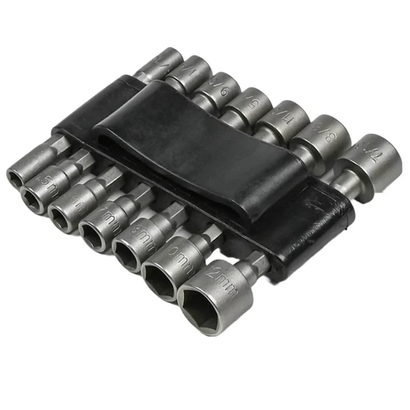Stecknuss Bit Nuss Set 14-teilig Außensechskant 5-12mm Steckschlüssel Bitsatz
