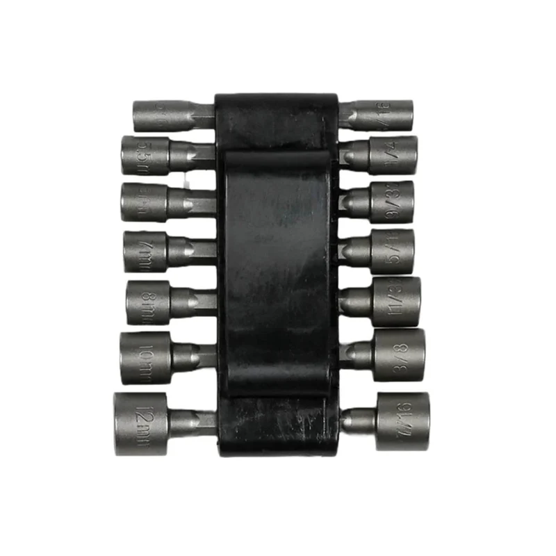 Stecknuss Bit Nuss Set 14-teilig Außensechskant 5-12mm Steckschlüssel Bitsatz
