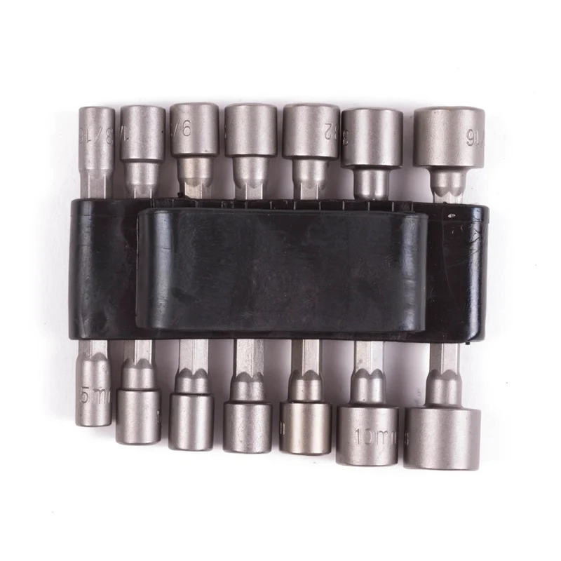 Stecknuss Bit Nuss Set 14-teilig Außensechskant 5-12mm Steckschlüssel Bitsatz