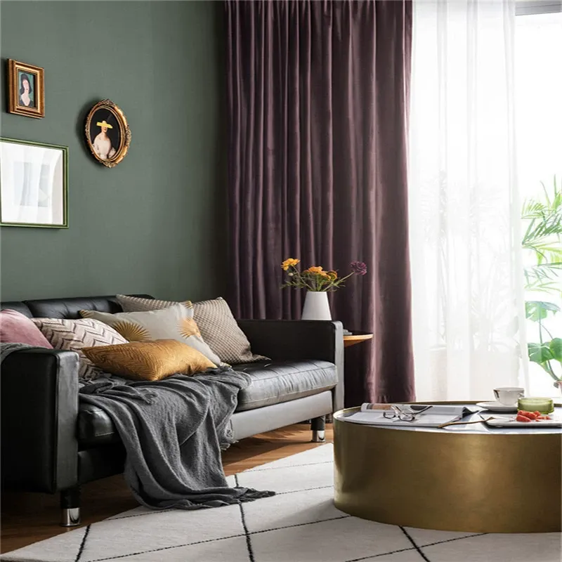 Rosa Vorhang Wohnzimmer