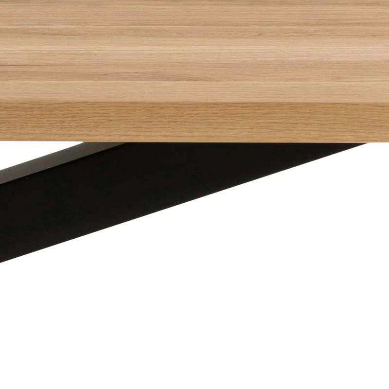 Esstisch 220x76 cm im Industrial-Stil | Oryss Oak