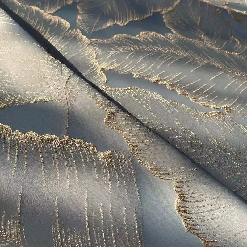 Nordischer silberblauer Vorhang