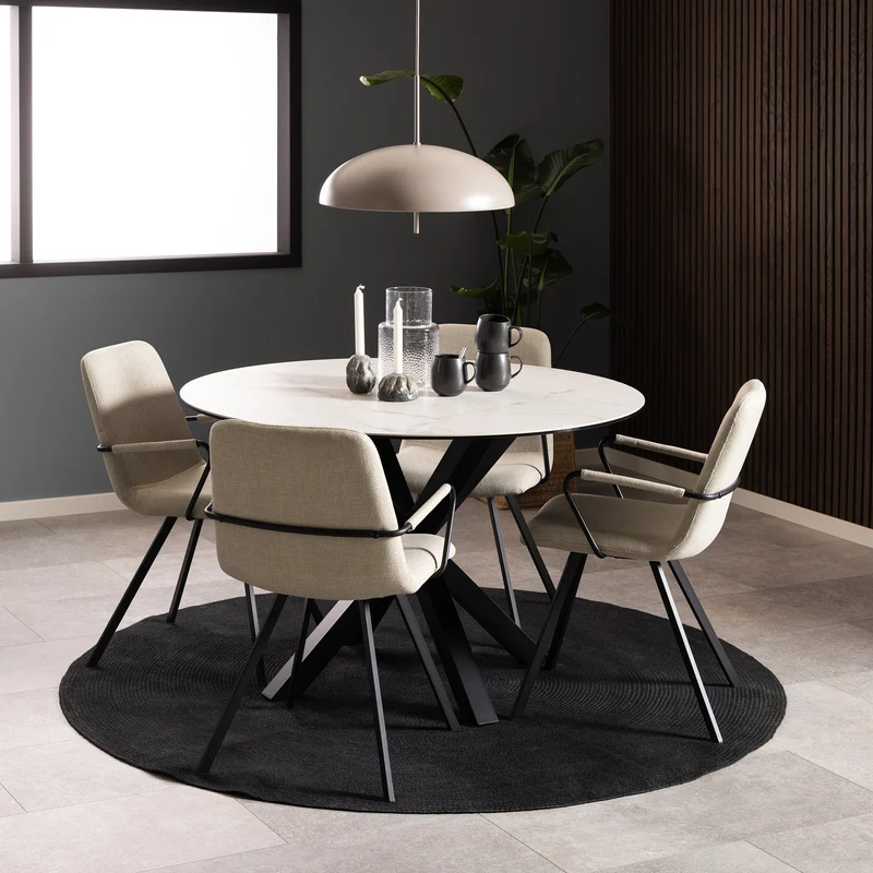 Runder Esstisch 119x76 cm im modernen Stil | Stela