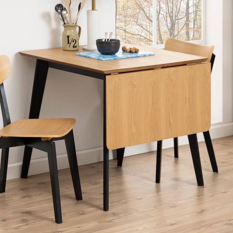 Ausziehbarer Esstisch 80–120x80 cm im skandinavischen Stil | Krel