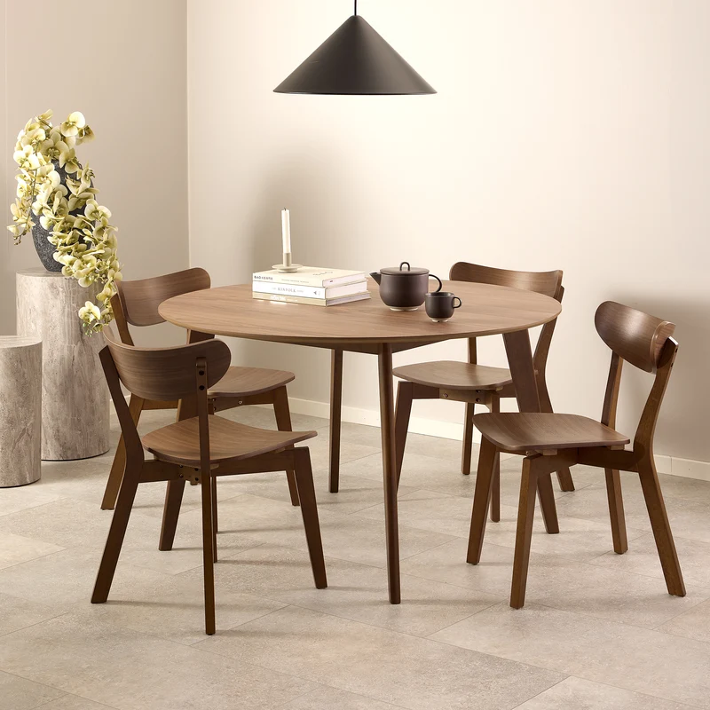 Runder Esstisch 120x76 cm im Japandi-Stil | Krel