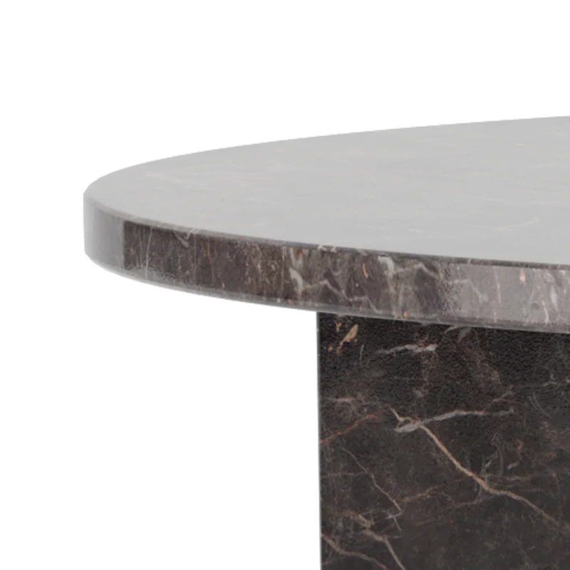 Runder Couchtisch mit einem Durchmesser von 90 cm im eleganten Stil | Plaris