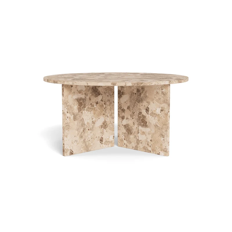 Runder Couchtisch mit einem Durchmesser von 90 cm im eleganten Stil | Plaris