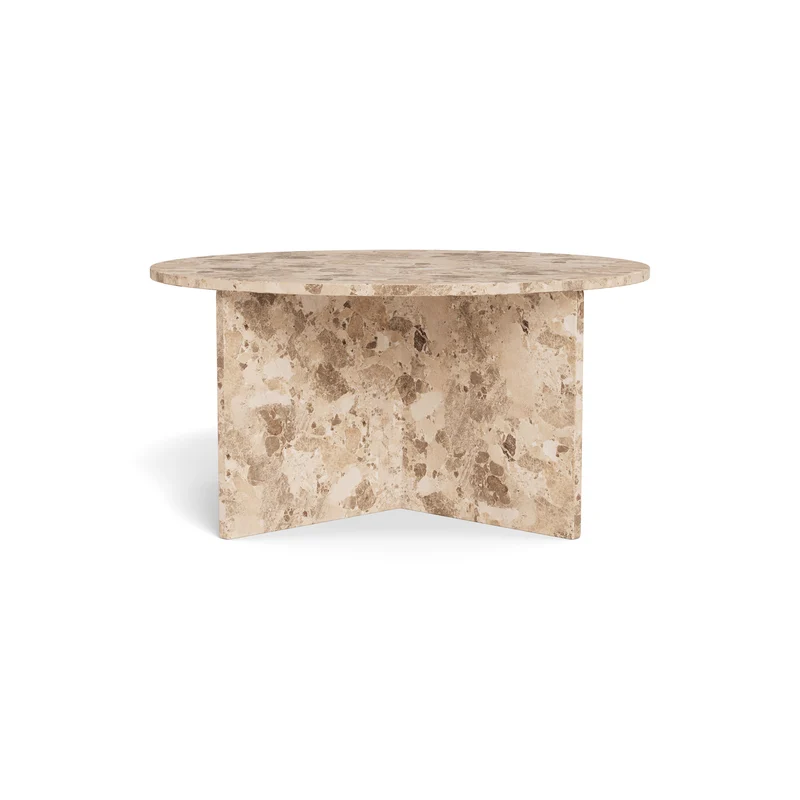 Runder Couchtisch mit einem Durchmesser von 90 cm im eleganten Stil | Plaris