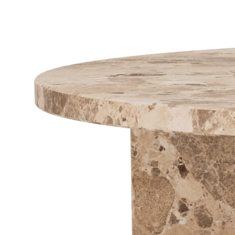 Runder Couchtisch mit einem Durchmesser von 90 cm im eleganten Stil | Plaris