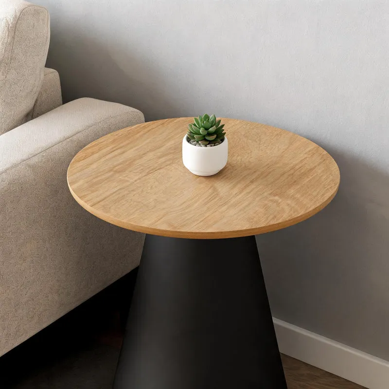 Runder Couchtisch mit einem Durchmesser von 45 cm im Soft-Loft-Stil | Talin