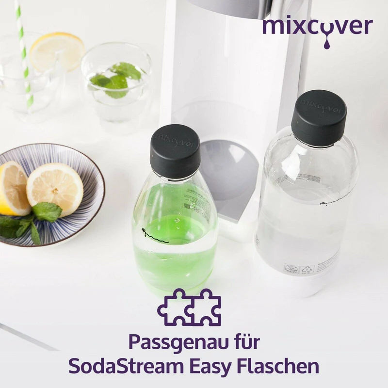 mixcover Ersatzdeckel passend für SodaStream PET Kunstoffflaschen 1er Set
