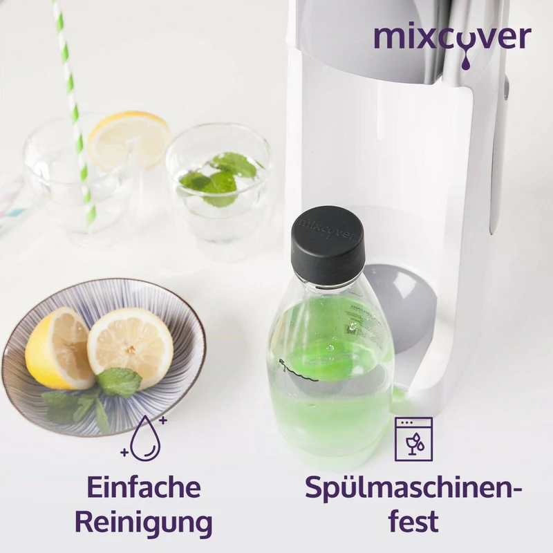 mixcover Ersatzdeckel passend für SodaStream PET Kunstoffflaschen 1er Set