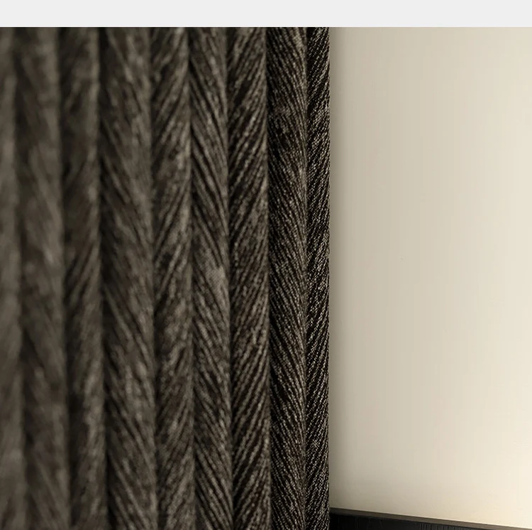 Rideau Occultant Velours Gris Charbon Salon