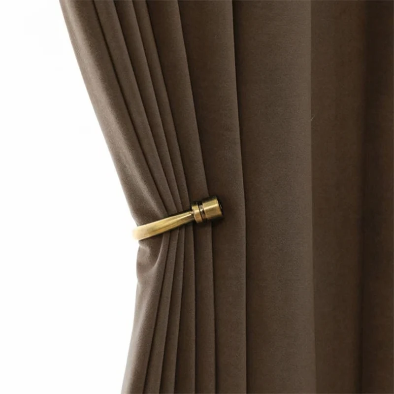 Rideau Occultant Velours Gris Anthracite Salon