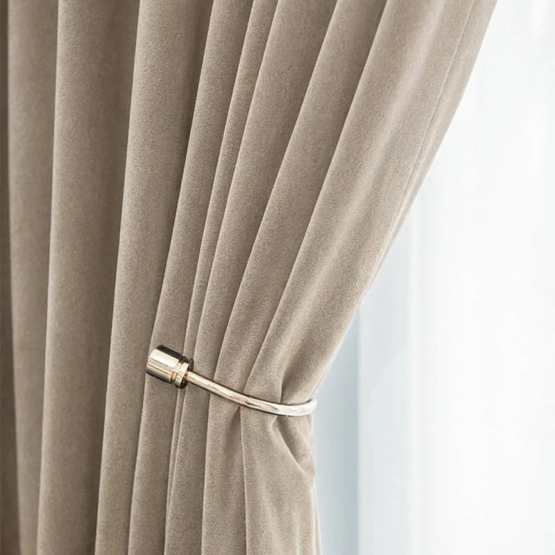 Rideau Occultant Velours Beige Crème Chambre