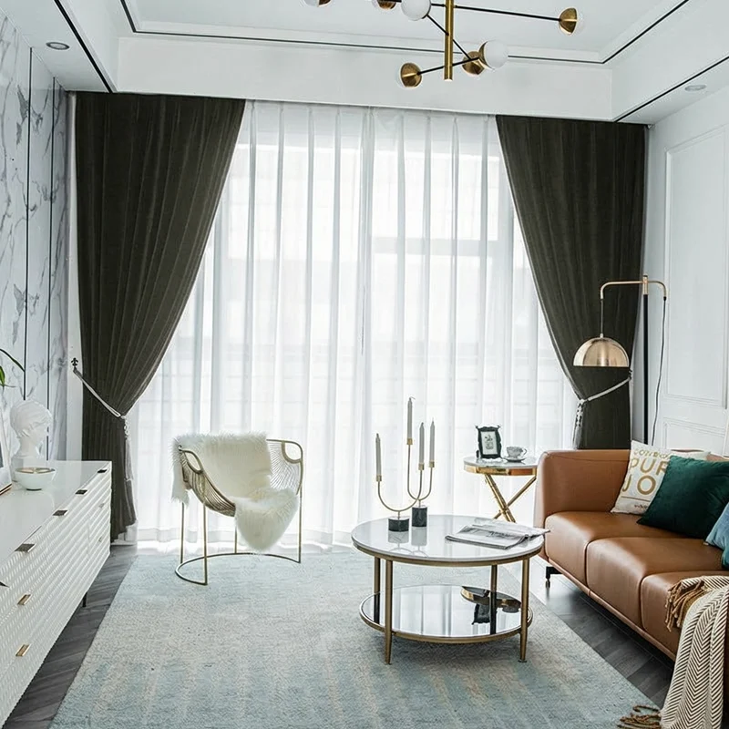 Rideau Occultant Velours Gris Charbon Chambre